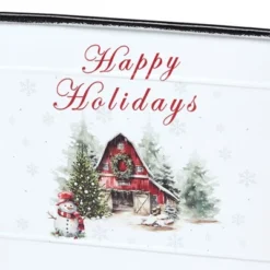 The Lakeside Collection Holiday Metal Storage Bin - Barn 10 The Lakeside Collection Holiday Metal Storage Bin - Barn -The Collective Goods GUEST 05cf3490 2abd 4f56 b3c6 e23104413920