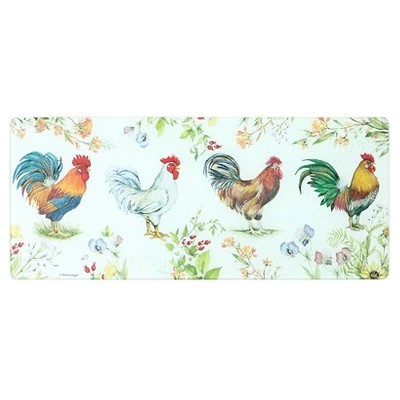 The Lakeside Collection Tempered Glass Countertop Protector - Farmhouse Rooster 3 The Lakeside Collection Tempered Glass Countertop Protector - Farmhouse Rooster