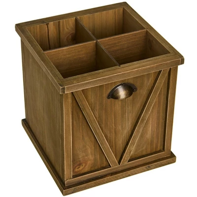 The Lakeside Collection Flatware And Napkin Holders - Wooden 3 The Lakeside Collection Flatware And Napkin Holders - Wooden