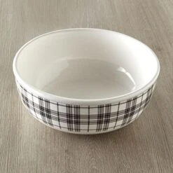 The Lakeside Collection Plaid Entertaining Collection - Serving Bowl
