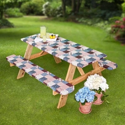 The Lakeside Collection 3-Pc. Custom-Fit Picnic Table Covers 6 The Lakeside Collection 3-Pc. Custom-Fit Picnic Table Covers - Image 4