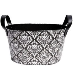 The Lakeside Collection Catch-All Baskets - Black Damask