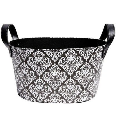 The Lakeside Collection Catch-All Baskets - Black Damask 3 The Lakeside Collection Catch-All Baskets - Black Damask