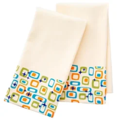 Retro Bath Set Of 2 Hand Towels