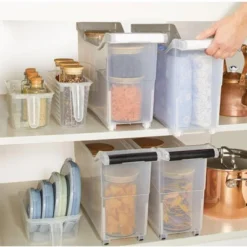 The Lakeside Collection Plastic Storage Bin With White Handle And Rolling Wheels For Kitchen, Pantry, Craft, Office Or Toy Organization 11 The Lakeside Collection Plastic Storage Bin With White Handle And Rolling Wheels For Kitchen, Pantry, Craft, Office Or Toy Organization -The Collective Goods GUEST 11ecc2be de43 446d ad12 c9b137e5c740