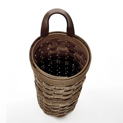 The Lakeside Collection Woven Farmhouse Basket-Look Plastic Bag Dispenser For Kitchen 3 The Lakeside Collection Woven Farmhouse Basket-Look Plastic Bag Dispenser For Kitchen