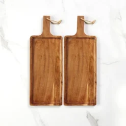 The Lakeside Collection Charcuterie Boards - Wooden Appetizer Tray And Cheese Board - Set Of 2 2 Pieces 8 The Lakeside Collection Charcuterie Boards - Wooden Appetizer Tray And Cheese Board - Set Of 2 2 Pieces -The Collective Goods GUEST 1315db9e 4b39 4093 80d0 239c6e81c54b