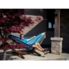 The Hamptons Collection 102” Blue Striped Brazilian Style Hammock With Hammock Stand -The Collective Goods GUEST 14d20eec a667 42c3 80fa 778ee2c7444e