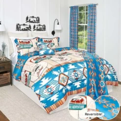 The Lakeside Collection Lake Adventure Comforter Set - Full/Queen Comforter Set 3 Pieces -The Collective Goods GUEST 1ac42ae0 d44b 4343 ae67 d4f3303993e6