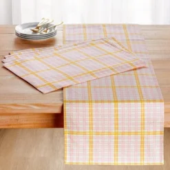 The Lakeside Collection Springtime Plaid Set Of 4 Placemats Or Runner -The Collective Goods GUEST 1f6c5311 6f0e 4604 98e0 a787ef06b5ac