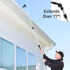The Lakeside Collection Telescopic Gutter Cleaning Wand Lightweight Tool With Rotating Nozzle