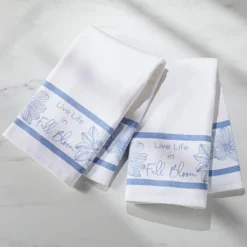 Blue Floral Set Of 2 Hand Towels -The Collective Goods GUEST 2146888a 179a 48dc a183 668ba5a12550