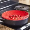The Lakeside Collection Silicone Boil Over Spill Stopper & Splatter Screen – For 6”-10” Pots