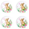 The Lakeside Collection Floral Easter Bunny Tabletop Serving For Entertaining Home Decor - Set Of 4 Dessert Plates -The Collective Goods GUEST 24e92343 be79 4941 902d 7ef541123153