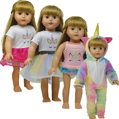 The New York Doll Collection Unicorn Set 3 The New York Doll Collection Unicorn Set