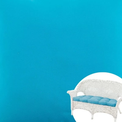 The Lakeside Collection Solid Outdoor Cushion Collection - Turquoise Wicker Settee 4 The Lakeside Collection Solid Outdoor Cushion Collection - Turquoise Wicker Settee - Image 2