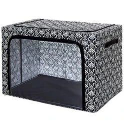 The Lakeside Collection Damask Bedroom Or Closet Storage Bin Organizer - Window Storage Bin