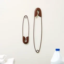The Lakeside Collection Laundry Room Decor With Rustic Safety Pins Tip Jar And Humorous Sign - Safety Pin Wall Decor Set -The Collective Goods GUEST 2822b770 0651 4aac b3ab 3bb29d3ff482
