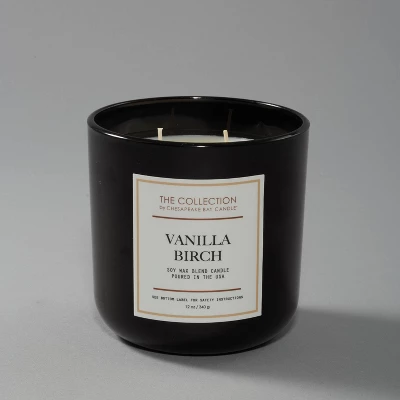 12oz Lidded Black Jar Candle Vanilla Birch - The Collection By Chesapeake Bay Candle 6 12oz Lidded Black Jar Candle Vanilla Birch - The Collection By Chesapeake Bay Candle - Image 4