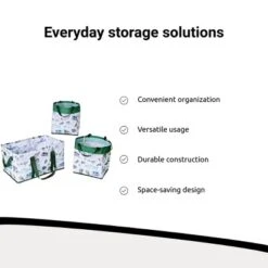 The Lakeside Collection Everyday Storage Bin Set 3 Pc. - Gone Fishing -The Collective Goods GUEST 30a705c8 1076 481d 8dc3 a7f66cb2721b