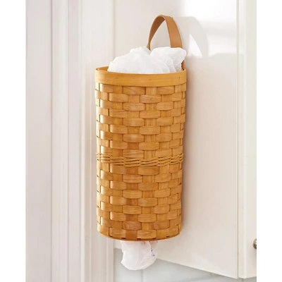 The Lakeside Collection Woven Farmhouse Basket-Look Plastic Bag Dispenser For Kitchen 8 The Lakeside Collection Woven Farmhouse Basket-Look Plastic Bag Dispenser For Kitchen - Image 6