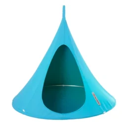 The Hamptons Collection 48” Light Blue Children’s Bonsai Cacoon Chair With Hanging Hardware