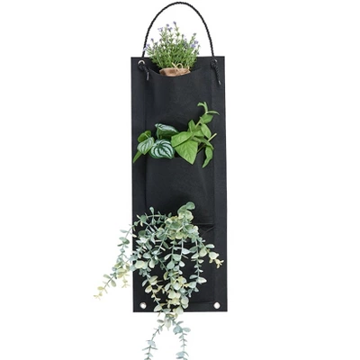 The Lakeside Collection 3-Pocket Vertical Hanging Garden Planter Bag 7 The Lakeside Collection 3-Pocket Vertical Hanging Garden Planter Bag - Image 5