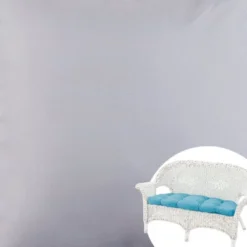 The Lakeside Collection Solid Outdoor Cushion Collection - Gray Wicker Settee