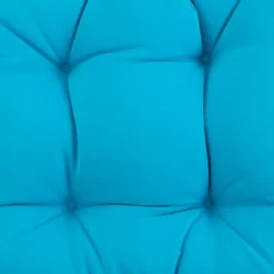 The Lakeside Collection Solid Outdoor Cushion Collection - Turquoise Wicker Settee