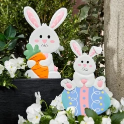 The Lakeside Collection Easter Garden Stakes - Bunny With Carrot -The Collective Goods GUEST 39e340b4 891b 4da2 bbe5 04d5752bcd08