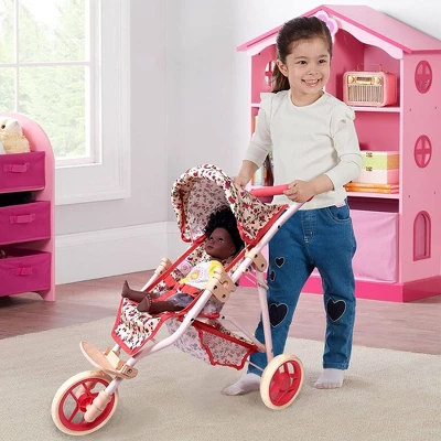 The New York Doll Collection Baby Doll Stroller - Jogging Toy Stroller 3 The New York Doll Collection Baby Doll Stroller - Jogging Toy Stroller