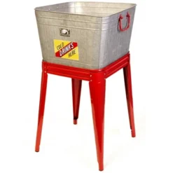 The Lakeside Collection Planter Beverage Tub Two In One Galvanized With Bottle Opener -The Collective Goods GUEST 3b9d7765 9bc3 4980 9223 1bab79cf4f24