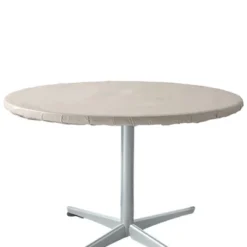 The Lakeside Collection Round Solid Color Custom Fit Tablecloth
