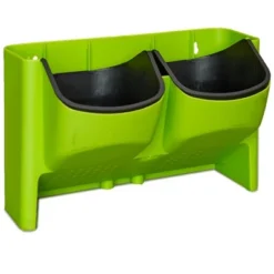 The Lakeside Collection Double Wall Planter For Vertical Gardens, Living Walls - Indoor/Outdoor -The Collective Goods GUEST 3eb9baef ee0e 423f 92a7 4acef3fcd6bd