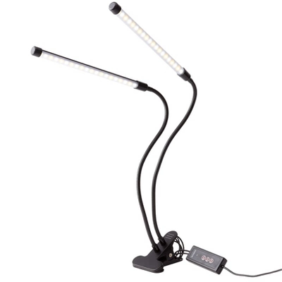 The Lakeside Collection Dual LED Desk Lamp With Clamp 3 The Lakeside Collection Dual LED Desk Lamp With Clamp