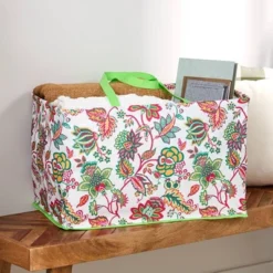 The Lakeside Collection Jumbo Polyester Household Storage Bin Organizer With Handles Fashion Print -The Collective Goods GUEST 456a86bc cbec 4436 88e6 35b07f2b419a