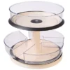 The Lakeside Collection Lazy Susan Turntable 2-Tier Clear Round Plastic Spinning Cabinet Organizer -The Collective Goods GUEST 493e22ac 41e7 470b 810f 32b0128ce733