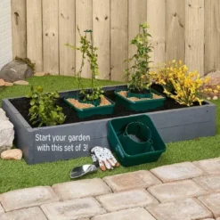 The Lakeside Collection Set Of 3 Starter Plant Boxes