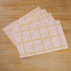 The Lakeside Collection Springtime Plaid Set Of 4 Placemats Or Runner -The Collective Goods GUEST 4a7f0a10 3a61 4199 8478 6898da541ed4