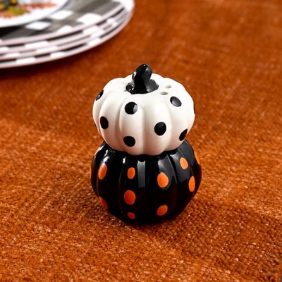 The Lakeside Collection Plaid Pumpkin Dinner Collection - Salt & Pepper Shaker Set 3 The Lakeside Collection Plaid Pumpkin Dinner Collection - Salt & Pepper Shaker Set