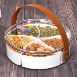 The Lakeside Collection Divided Snack Tray With Lid And Scoop -The Collective Goods GUEST 4f9c2eaf cbe2 4c46 9e51 173f8d41b293