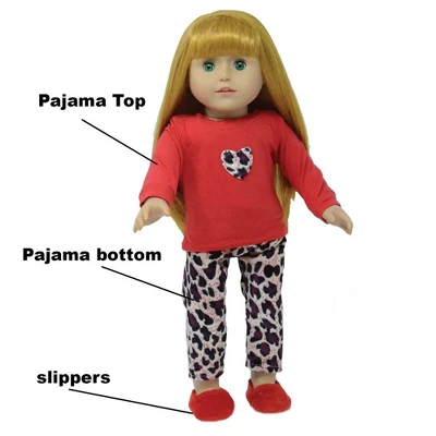 The New York Doll Collection Doll Four Pajamas Set 4 The New York Doll Collection Doll Four Pajamas Set - Image 2