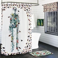 The Lakeside Collection Skeleton With Butterflies Bath Collection - Valance -The Collective Goods GUEST 540a3664 c75d 490a 931a 445d4d674fd0