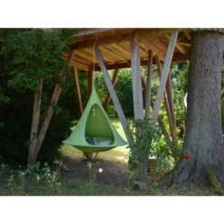 The Hamptons Collection 72” Green Two Person Hanging Cacoon Chair With Hanging Hardware