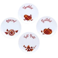 The Lakeside Collection Harvest Plaid Serving Pieces - Set Of 4 Plates -The Collective Goods GUEST 5c47a252 c3e7 4316 be72 bcc801b91130