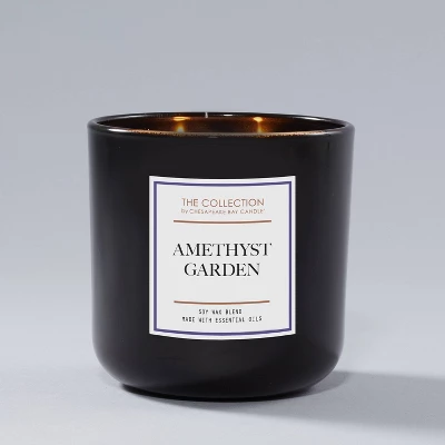 12oz Amethyst Garden Jar Candle Black/White - The Collection By Chesapeake Bay 3 12oz Amethyst Garden Jar Candle Black/White - The Collection By Chesapeake Bay