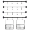 The Lakeside Collection Wall-Mounted 4-Tier Coffee Mug Rack With Baskets