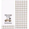 The Lakeside Collection Set Of 2 Farmhouse Plaid Kitchen Towels - Welcome To Our Farm House -The Collective Goods GUEST 6165272d 4d6b 44f0 a8d9 cf709e40af5c