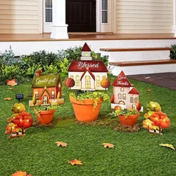 The Lakeside Collection Lighted Village Stakes - Farmhouse Holiday Decor - Set Of 5 -The Collective Goods GUEST 668bd183 394f 426d 91f2 cd28e236f188