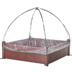 The Lakeside Collection Raised Garden Bed With Greenhouse Cover
